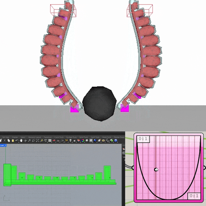 Cushion: Soft Robotics Simulation in Grasshopper, Powered by SOFA